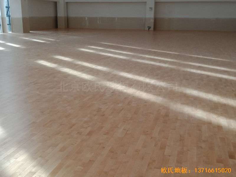 深圳北環中學運動館體育地板施工案例0