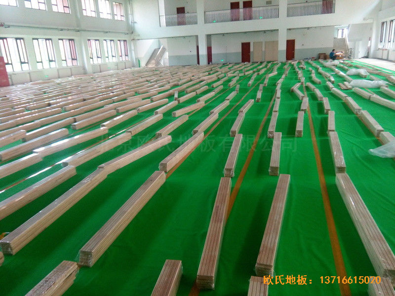 北京趙全營鎮(zhèn)天順小學體育館運動木地板鋪設案例2