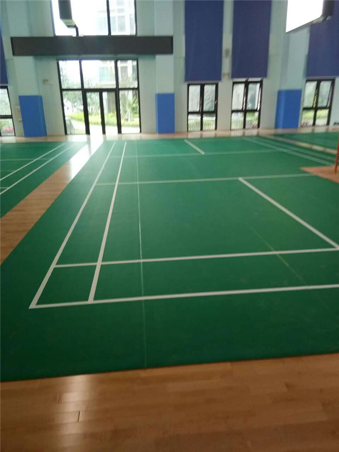 廣東珠海市中航花園羽毛球木地板鋪設工程