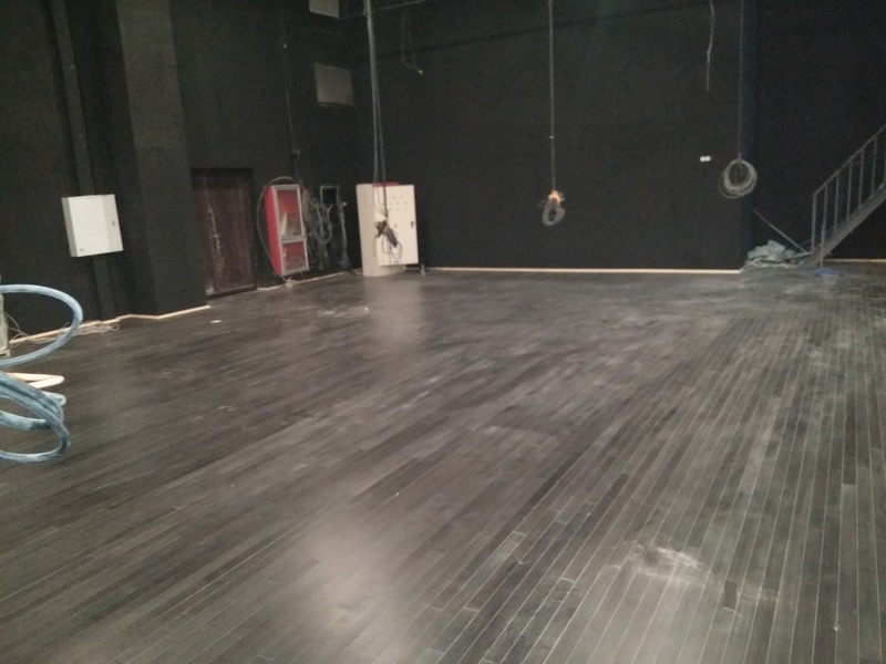 唐山師范學院舞臺木地板施工案例5